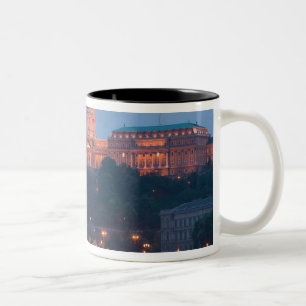UNGARN, Budapest: Szechenyi-Brücke (Kettenbrücke), Zweifarbige Tasse
