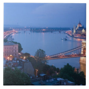 UNGARN, Budapest: Szechenyi (Ketten) Brücke, 2 Fliese