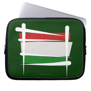 Ungarn-Bürsten-Flagge Laptopschutzhülle