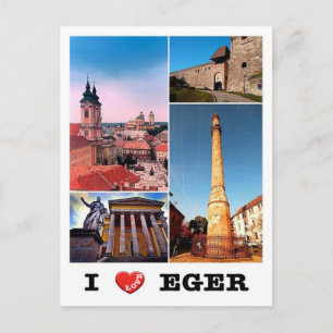 Ungarn - Eger - I Liebe - Postkarte