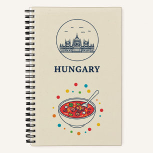 Ungarn-Erbe- und Goulasch-Suppen-Fotoarchiv Notizbuch