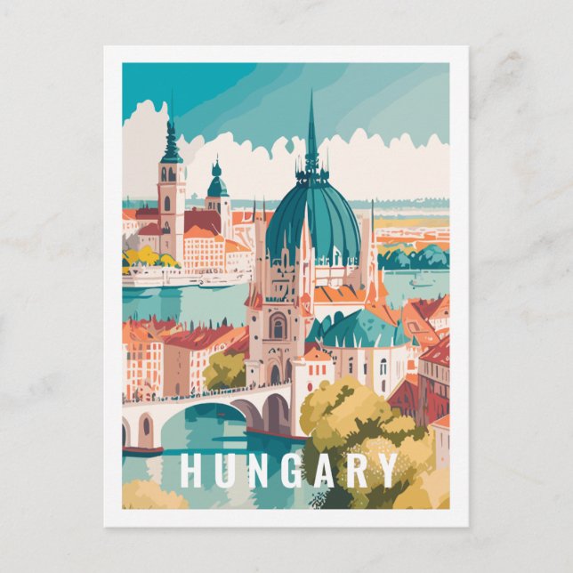 Ungarn Famous Travel Place Postcard Postkarte (Vorderseite)
