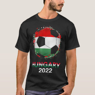 Ungarn-Flagge 2022 Anhänger Ungarische Fußballmann T-Shirt