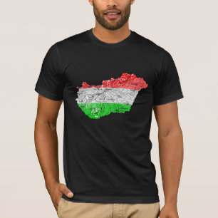 Ungarn Flagge Farbkarte T-Shirt