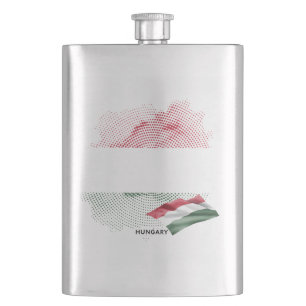 Ungarn-Flagge Flachmann