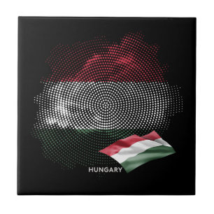 Ungarn-Flagge Fliese