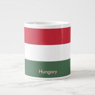 Ungarn-Flagge individuell  Jumbo-Tasse