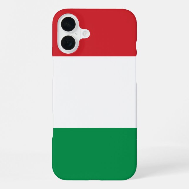 Ungarn-Flagge iPhone 16 Plus Hülle (Rückseite)