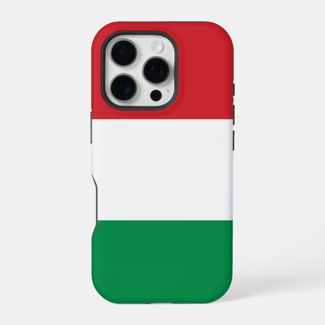 Ungarn-Flagge iPhone 16 Pro Hülle (Rückseite)