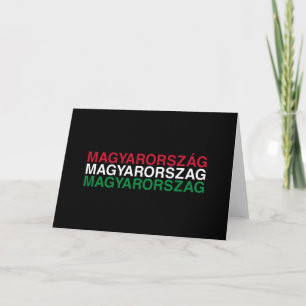UNGARN Flagge Karte