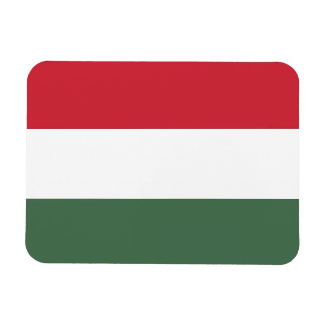 Ungarn-Flagge Magnet (Horizontal)