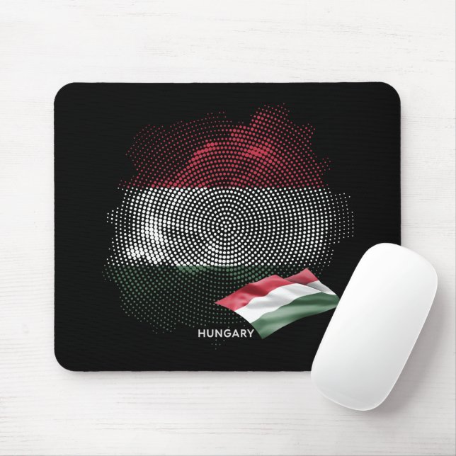 Ungarn-Flagge Mousepad (Mit Mouse)