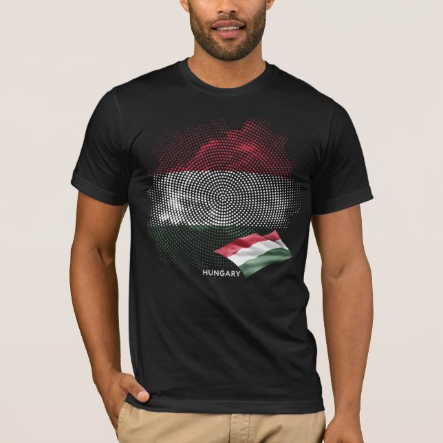 Ungarn-Flagge T-Shirt (Vorderseite)
