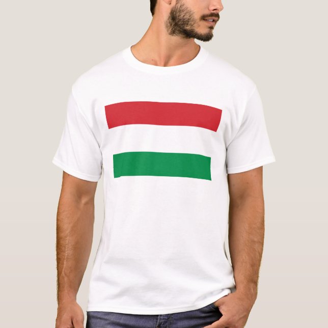 Ungarn-Flagge T - Shirt (Vorderseite)