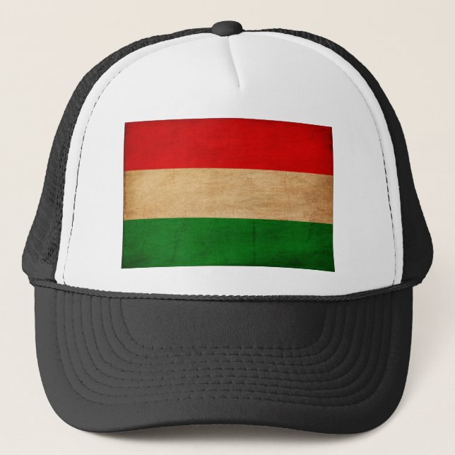 Ungarn-Flagge Truckerkappe (Vorderseite)