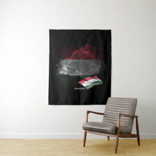 Ungarn-Flagge Wandteppich