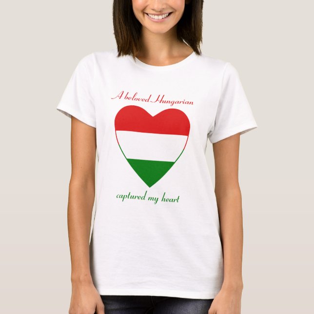 Ungarn-Flaggen-Schatz-T - Shirt (Vorderseite)