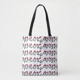Ungarn Flaggenfarbtypografie - Europäisches Land Tasche