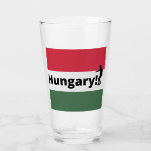 Ungarn Fußball Glas
