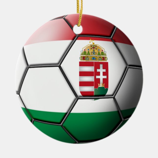 Ungarn Fußball-Ornament Keramikornament (Vorne)