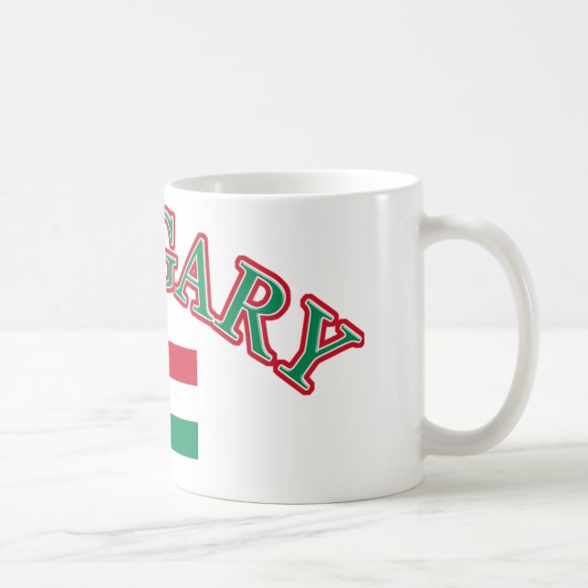 Ungarn-Fußballentwurf Kaffeetasse (Rechts)