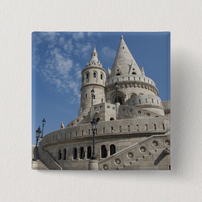 Ungarn, Hauptstadt Budapest. Buda, Burg 2 Button (Vorderseite)