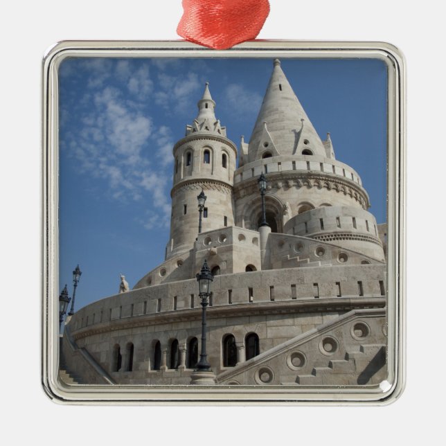 Ungarn, Hauptstadt Budapest. Buda, Burg 2 Silbernes Ornament (Vorne)