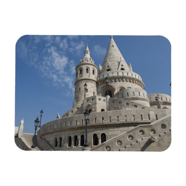 Ungarn, Hauptstadt Stadt Budapest. Buda, Schloss 2 Magnet (Horizontal)