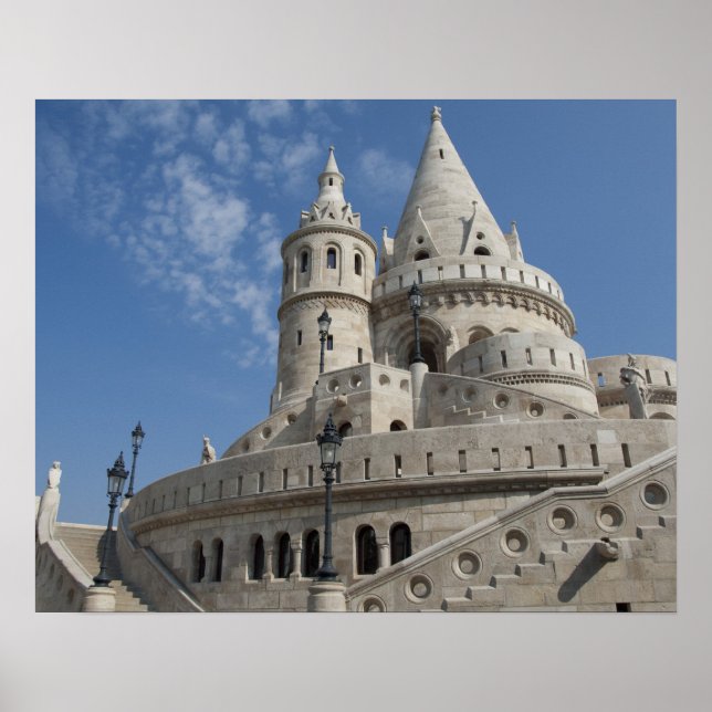 Ungarn, Hauptstadt Stadt Budapest. Buda, Schloss 2 Poster (Vorne)