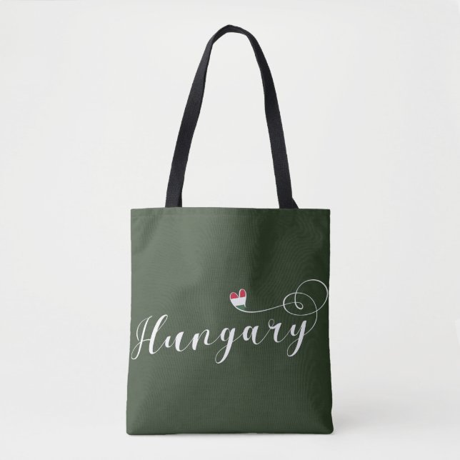 Ungarn Herz individuell anpassbare Tasche, Ungaris Tasche (Vorderseite)