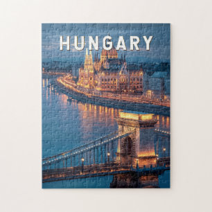 Ungarn Illustration Reise Kunst Vintage