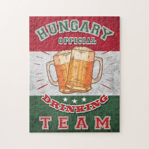 Ungarn Offizielles Trinkteam. Schönes Bier