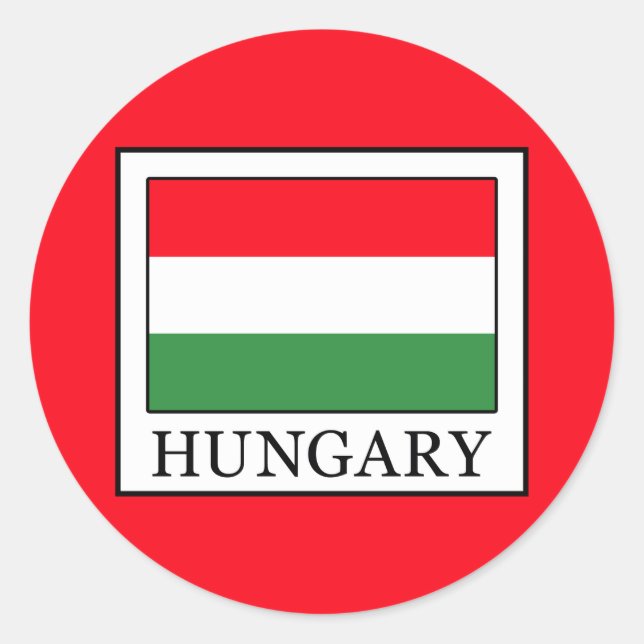 Ungarn Runder Aufkleber (Vorderseite)
