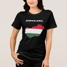 UNGARN Special Individualisierbarer Schwarzer Tour Tri-Blend Shirt
