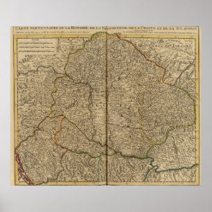 Ungarn und Rumänien Poster