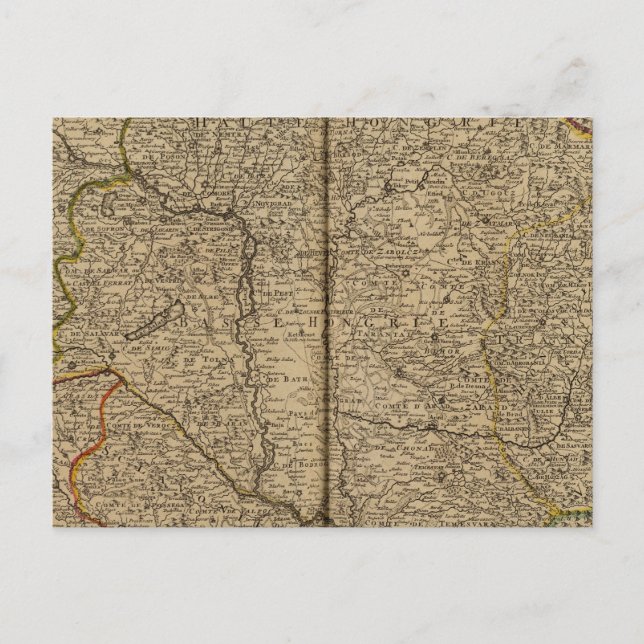 Ungarn und Rumänien Postkarte (Vorderseite)