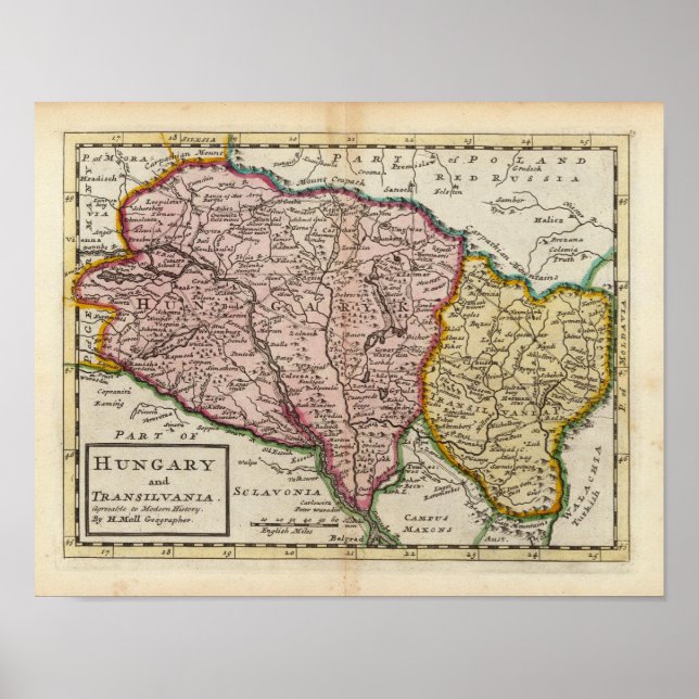 Ungarn und Transilvanien Poster (Vorne)
