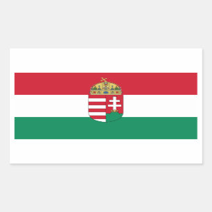 Ungarn-/Ungar-1940 Flagge Rechteckiger Aufkleber