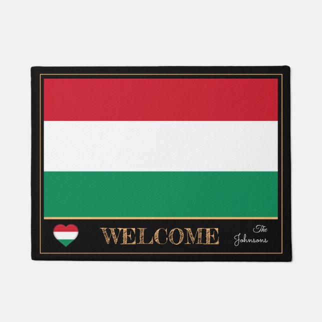 Ungarn & Ungarische Flagge - Matten/Sport - Willko Fußmatte (Vorderseite)