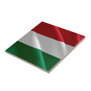 UNGARN, Ungarische Waving Flag, Fliese
