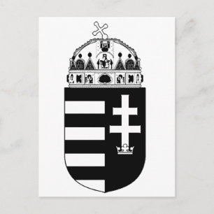 Ungarn Wappen Postkarte