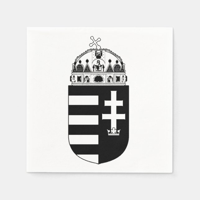 Ungarn Wappen Serviette (Vorderseite)