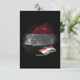 Ungarnflagge Dankeskarte