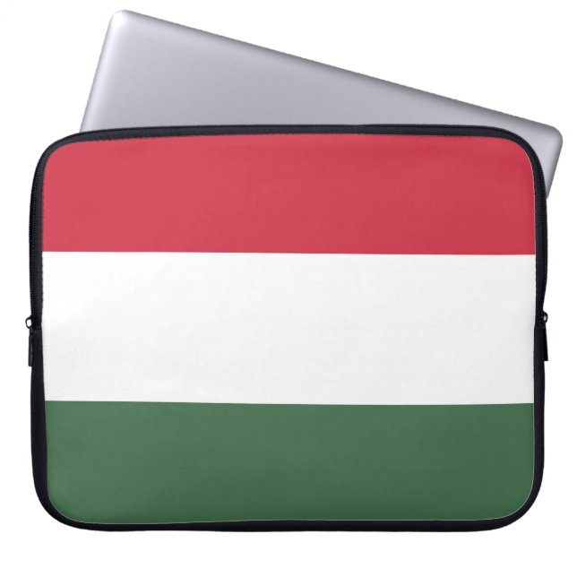 Ungarnflagge Laptopschutzhülle (Vorderseite)