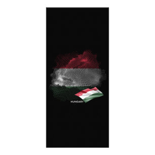 Ungarnflagge Werbekarte