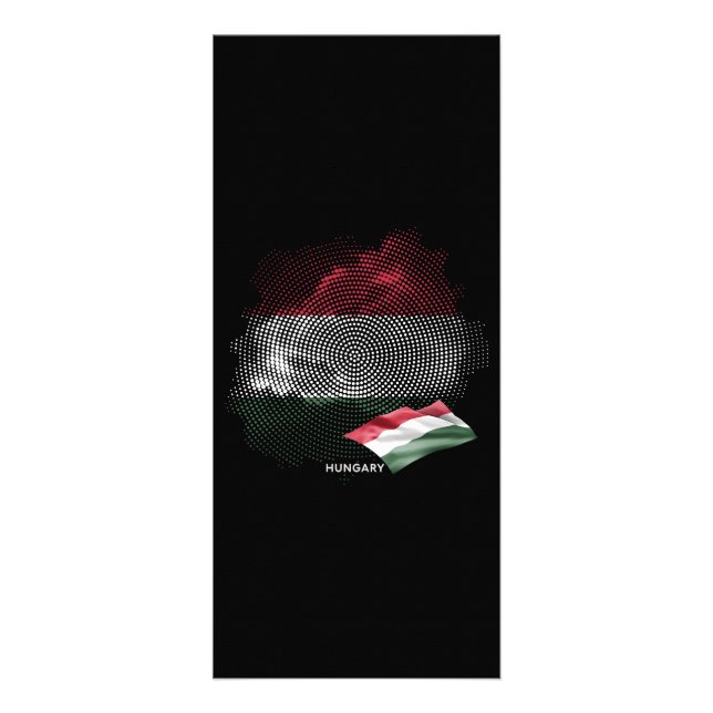Ungarnflagge Werbekarte (Vorne)