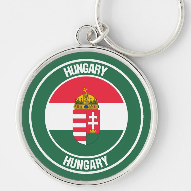 Ungarnrunde Embleme Schlüsselanhänger (Vorne)