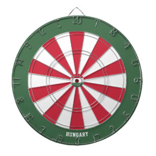 Ungarns Flaggenpatrons Bullseye Dartscheibe