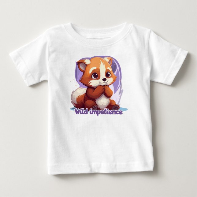 Ungeduld - Wild ungeduldig Baby T-shirt (Vorderseite)