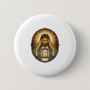 Ungeduldiger Jesus Ladeuhr Langsames Internet Te Button